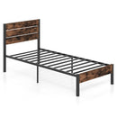 Full/King/Queen/Twin Size Bed Frame with High Headboard and Mute Bar by LJGDeals