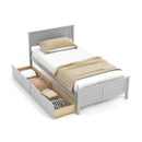 Twin Size Bed Frame with Storage Drawers by LJGDeals