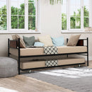 Twin Size 2-In-1 Daybed Frame with Pullout Trundle by LJGDeals