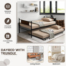 Twin Size 2-In-1 Daybed Frame with Pullout Trundle by LJGDeals