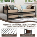 Twin Size 2-In-1 Daybed Frame with Pullout Trundle by LJGDeals
