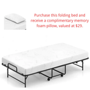 „ÄêFree $29 Pillow with Bed Purchase„ÄëTwin Size Folding Bed with 5 Inch Mattress by LJGDeals