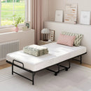 Twin Size Folding Bed with 5-Inch Mattress Rollaway Guest Bed with Memory Foam Mattress by LJGDeals