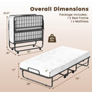 Twin Size Folding Bed with 5 by DirectDeals