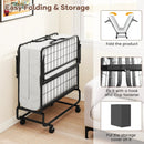 „ÄêFree $29 Pillow with Bed Purchase„ÄëTwin Size Folding Bed with 5 Inch Mattress by LJGDeals