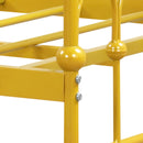 Twin Size Golden Metal Daybed with Trundle and Lockable Wheels-Twin Size by LJGDeals