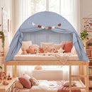 Twin Size Indoor Canopy Tent for Kids with 2 Window and Suits 3+