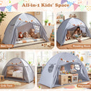 Twin Size Indoor Canopy Tent for Kids with 2 Window and Suits 3+