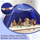 Twin Size Indoor Canopy Tent for Kids with 2 Window and Suits 3+