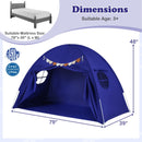Twin Size Indoor Canopy Tent for Kids with 2 Window and Suits 3+