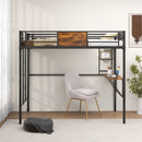 Kids Vanity Set with Chair and Mirror Makeup Dressing Desk with Storage Shelves and Drawers