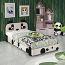 Twin Size Kids Bed with Cute Panda Headboard by LJGDeals