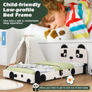 Twin Size Kids Bed with Cute Panda Headboard by LJGDeals