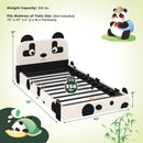 Twin Size Kids Bed with Cute Panda Headboard by LJGDeals