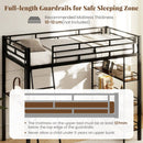 Twin Size Loft Bed with Desk and Shelves for Kids and Home-Black by LJGDeals