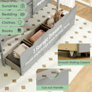 Twin Size Low Loft Bed with 3 Drawers with Ladder and Full-length Guardrails by LJGDeals