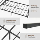 Twin/Full/Queen Size Metal Canopy Bed Frame with Slat Support by LJGDeals