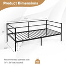 Twin Size Metal Daybed Frame for Living Room Bedroom by LJGDeals