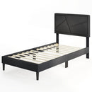 Twin/Full/Queen Size Upholstered Platform Bed Frame with High Headboard by LJGDeals