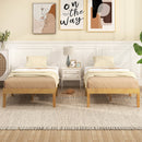 14 Inch Twin Wood Platform Bed Frame with Wooden Slats Support