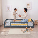 Twin Montessori Floor Bed with Safety Guardrails by Ocodile.com