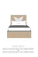 Jolie Textured Slub Stripe Pillow - 3 Sizes