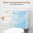 Two-Piece Round Toilet with 17.5 inch ADA Comfort Chair Height Seat by LJGDeals