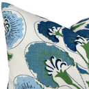 Ready to Ship, 24x24 Tybee Tree Pillow Cover in Blue Green, Thibaut Pillows