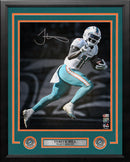 Tyreek Hill Blackout Action Miami Dolphins Autographed 16" x 20" Framed Football Photo by Dynasty Sports & Framing