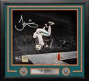 Tyreek Hill Backflip Action Miami Dolphins Autographed 16" x 20" Framed Football Photo by Dynasty Sports & Framing