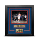 Tyrese Maxey Playoff Celebration Philadelphia 76ers 8" x 10" Framed Photo with Engraved Autograph by Dynasty Sports & Framing