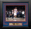 Tyrese Maxey Playoff Celebration Philadelphia 76ers 8" x 10" Framed Basketball Photo by Dynasty Sports & Framing