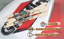 GRIFFIN Attack Zzzap Drum Sticks - 4 Pairs of Select Elite Maple Wood Size 5A - Premium Balanced, Level and Straight - Drummers Percussion Classic Pure Grit Uncoated, Raw Wood Drumming Sticks