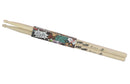 GRIFFIN Attack Zzzap Drum Sticks - 4 Pairs of Select Elite Maple Wood Size 5A - Premium Balanced, Level and Straight - Drummers Percussion Classic Pure Grit Uncoated, Raw Wood Drumming Sticks