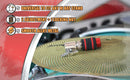 GRIFFIN Hi-Hat Clutch Mount Deluxe Version | Alloy Metal Speed Threads | Universal Holder to Fit Most Hi-Hat Cymbals, Rods & Hihat Stands | Red locking Nut by GeekStands.com