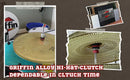 GRIFFIN Hi-Hat Clutch Mount Deluxe Version | Alloy Metal Speed Threads | Universal Holder to Fit Most Hi-Hat Cymbals, Rods & Hihat Stands | Red locking Nut by GeekStands.com