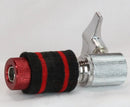 GRIFFIN Hi-Hat Clutch Mount Deluxe Version | Alloy Metal Speed Threads | Universal Holder to Fit Most Hi-Hat Cymbals, Rods & Hihat Stands | Red locking Nut by GeekStands.com