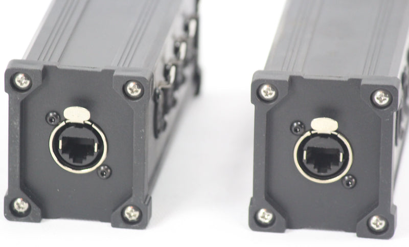 4 Channel DMX Over Network Signal XLR Cable Extender by GRIFFIN - Male & Female Pack with 3 Pin XLR to RJ45 Ethercon Wire for Live Stage Sound Monitoring, Studio Recording & DJ Lighting, PA AES-EBU