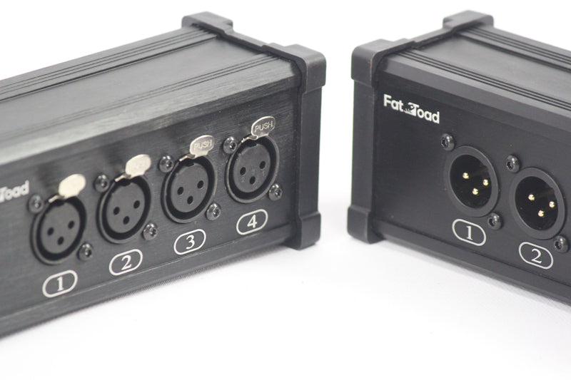 4 Channel DMX Over Network Signal XLR Cable Extender by GRIFFIN - Male & Female Pack with 3 Pin XLR to RJ45 Ethercon Wire for Live Stage Sound Monitoring, Studio Recording & DJ Lighting, PA AES-EBU