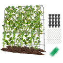 71 x 71 Inch U-Shaped Tall Garden Arched Trellis for Climbing Plants by LJGDeals