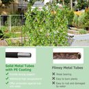 71 x 71 Inch U-Shaped Tall Garden Arched Trellis for Climbing Plants by LJGDeals