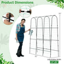 71 x 71 Inch U-Shaped Tall Garden Arched Trellis for Climbing Plants by LJGDeals