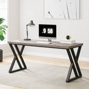 Heavy-Duty Computer Desk, 55" Simple Study Desk Writing Table