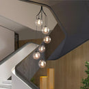 GobekUsa Gold Nordic Pendant Light E27 LED Chandelier for Dining Room, Foyer, Stairs