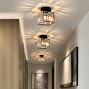 GobekUsa Crystal LED Ceiling Light Chandelier for Bedroom Living Room Dining Room
