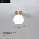 GobekUsa Copper Chandelier: Modern LED Ceiling Lamp for Aisle, Living Room, Bedroom Decor