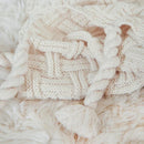 GobekUsa Cozy Fringed Plaid Throw Blanket - Soft Knitted Acrylic Sofa Blanket for Home Décor & Bedding