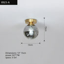 GobekUsa Copper Chandelier: Modern LED Ceiling Lamp for Aisle, Living Room, Bedroom Decor