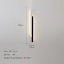 GobekUsa LED Black Wall Lamp for Modern Living Room, Bedroom, Bar & Corridor