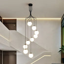 GobekUsa Glass Ball Chandelier Ceiling Pendant for Home Living Dining Room